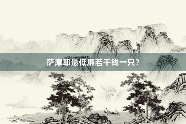 萨摩耶最低廉若干钱一只？